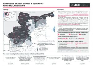 Humanitarian Situation Overview in Northwest Syria - September 2019