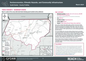 REACH South Sudan - Twic County Profile: Socioeconomics, Climatic Hazards, and Community Infrastructure, March 2024