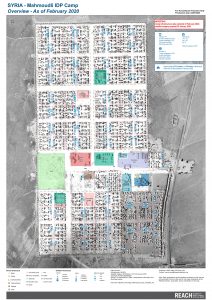 Mahmoudli Camp Infrastructure Map A0, Northeast Syria – February 2020