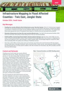 REACH South Sudan Infrastructure Mapping in Flood Affected Counties - Twic East, Jonglei State (October 2026)