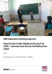 IMPACT Syria_CSSF_SRM026_Output Report