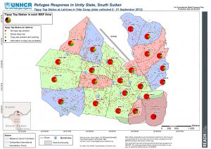 Tippy Tap Status at Latrines in Yida Camp