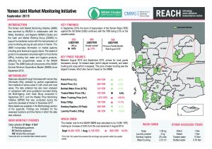 Joint Market Monitoring Initiative (JMMI) Yemen, Situation Overview - September 2019