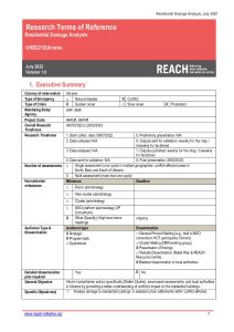 Terms of Reference Residential Damage Analysis July 2022