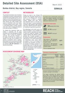 REACH SOM Factsheet DSA Baidoa March 2021