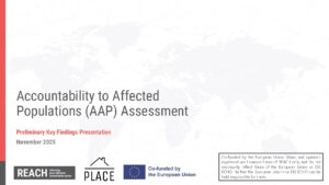 REACH Moldova – Accountability to Affected Populations (AAP) Assessment – Preliminary Key Findings Presentation – November 2025