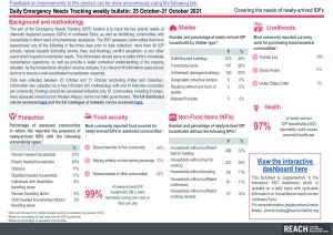 Daily Emergency Needs Tracking of newly-arrived IDPs in Northwest Syria, Weekly Bulletin (25-31 October 2021)