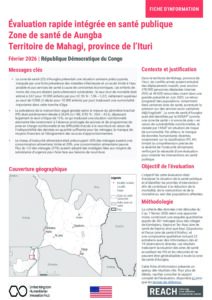 Factsheet Integrated Public Health Rapid Assessment in Health Zone of Aungba, DRC