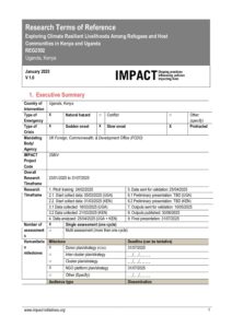 REACH Kenya & Uganda - Terms of Reference (ToR) Evidence Fund (EVF)