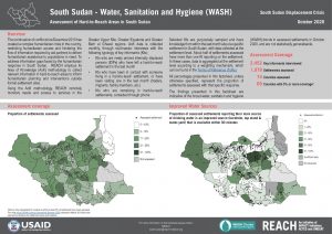 REACH SSD Factsheet Assessment of Hard to Reach Areas WASH Oct 2020