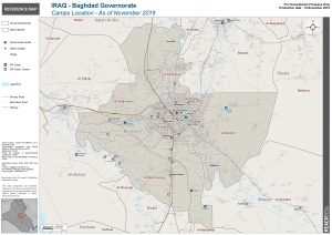 Iraq Reference Map Baghdad Camp Location A1 – November 2019