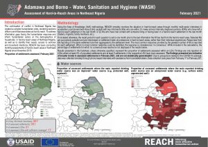 Hard to Reach Assessment in Northeast Nigeria, WASH Factsheet, February 2021