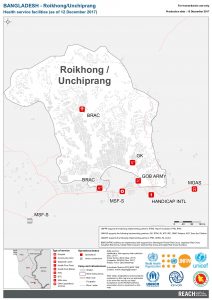 Bangladesh- Cox's Bazar-Unchiprang/Roikhong- Health Service Facilities- December 2017