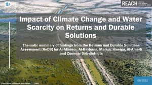 ReDS Thematic Findings Presentation on Climate Change and Water Scarcity