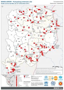 Bangladesh - Cox's Bazar - Kutupalong Extension Site - Health Service Facilities - December 2017