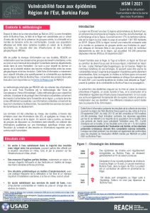 Focus HSM Vulnérabilité aux épidémies dans la Région de l'Est (Burkina Faso)