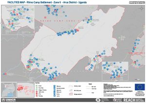 UGA_Map_Rhino Camp_Zone 6 Facilities_2018