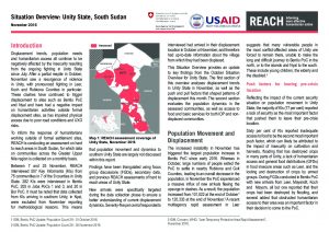 SSD_Situation Overview_Unity State_November 2016