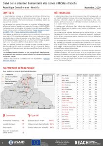 Evaluation multisectorielle dans les zones difficiles d’accès, Nord-Est de la République Centrafricaine – Novembre 2020