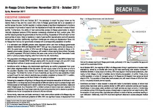 SYR_Situation Overview_Ar-Raqqa Crisis Overview_November 2017