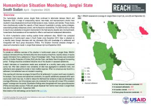Area of Knowledge (AoK) Humanitarian Situation Overview in Jonglei State - April - September 2020