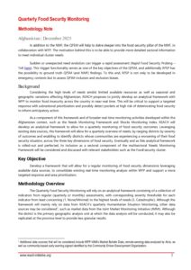 REACH Afghanistan Quarterly Food Security Monitoring (QFSM) Methodology Note (December 2025)