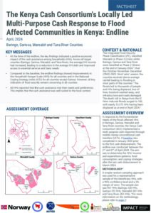 The Kenya Cash Consortium's Locally Led Multi-Purpose Cash Response to Flood Affected Communities in Kenya: Endline
