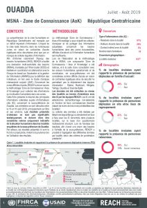 Evaluation multisectorielle dans les zones difficiles d’accès - sous préfecture de Ouadda