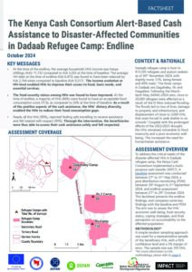The Kenya Cash Consortium Alert-Based Cash Assistance to Disaster-Affected Communities in Dadaab Refugee Camp