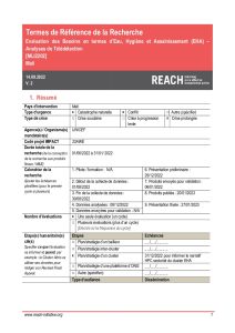 REACH Mali, Evaluation des Besoins en termes d’Eau, Hygiène et Assainissement, TDR Octobre 2022