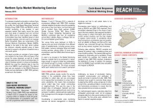 SYR_Factsheet_Northern Syria Market Monitoring Exercise, February 2016
