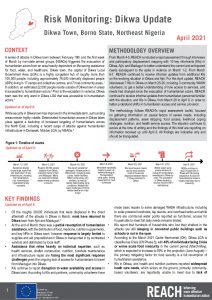 Risk Monitoring in Dikwa, Nigera - April 2021 Update
