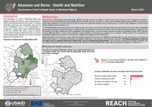 Hard to Reach Assessment in Northeast Nigeria, Health & Nutrition Factsheet, March 2021