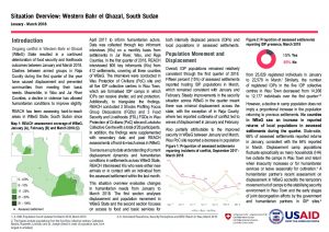 SSD_Situation Overview_Western Bahr el Ghazal_January-March 2018