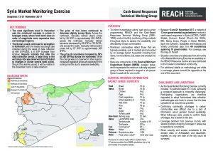 SYR_Situation Overview_Market Monitoring Exercise_November 2017