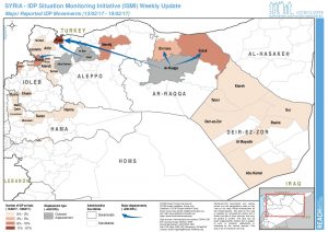 REACH SYR Map ISMI Week 13 IDP Movement 13/02/2017 - 19/02/2017