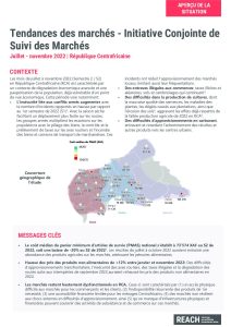 REACH RCA Suivi des marchés - Analyse des tendances Semestre 2 2022