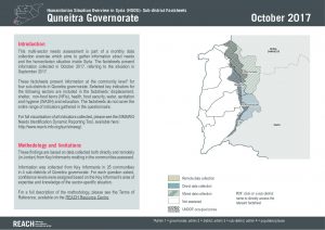 SYR_Factsheet_HSOS Subdistrict Factsheet Quneitra_October 2017
