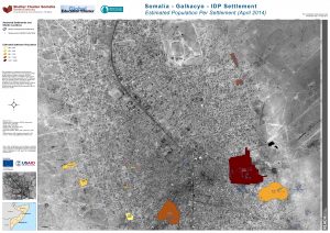 SOM_Map_Estimated Population of Galkacyo IDP Settlements_April 2014_A0