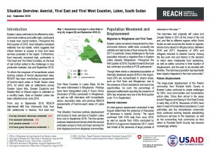 SSD_Situation Overview_AoK_Lakes_Q3 July August September 2018