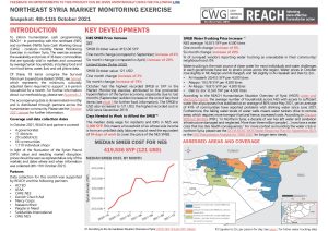 REACH SYR Northeast Situation Overview Market Monitoring October 2021