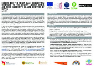 Kenya Cash Consortium locust response PDM, endline report, April 2021