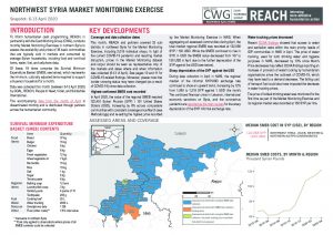 REACH Northwest Syria Market Monitoring Situation Overview, April 2020