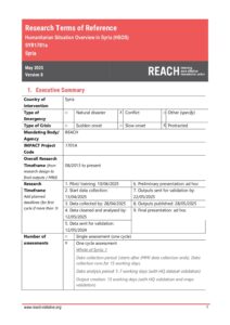 Humanitarian Situation Overview of Syria 2025 TOR