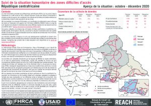 Evaluation multisectorielle dans les zones difficiles d'accès (H2R), RCA – automne 2020