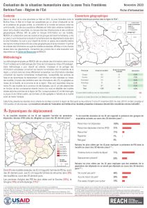 REACH BFA Factsheet Humanitarian Situation Monitoring Est November 2020