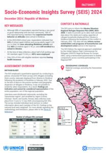 REACH Moldova — Factsheet — Socio-Economic Insights Survey (SEIS) (December 2024)