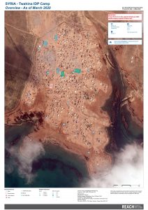 Twahina Camp Infrastructure Map A0, Northeast Syria – March 2020