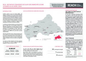 Joint Market Monitoring Initiative (JMMI) Factsheet, Central African Republic – March 2020