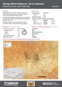 NER_HCR_Factsheet_Profil Site de Déplacés_Commune de Foulatari_Mars 2017